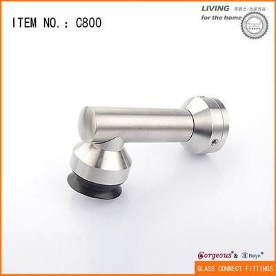 Wall-glass corner connector stainless steel wall mount glass clamp