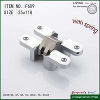 Cross with stainless steel hinge double action spring hinge