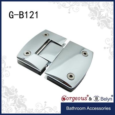 Curved 180 wall-glass hinge lift off hinges