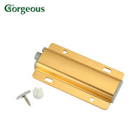 Kitchen cabinet hardware plastic magnetic catch push to open door latch