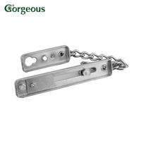 304 Stainless steel door latch with chain anti-theft  bolt